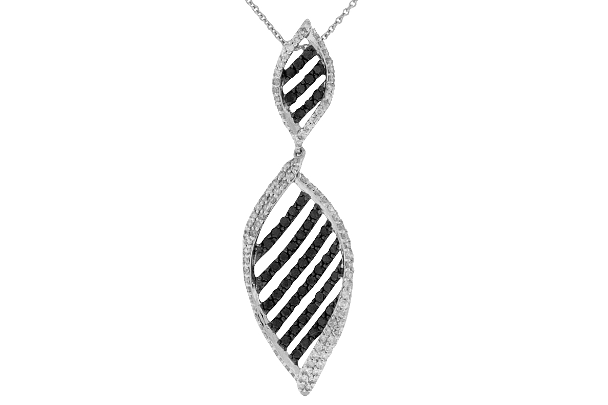 BLACK DIAMOND & DIA PENDANT