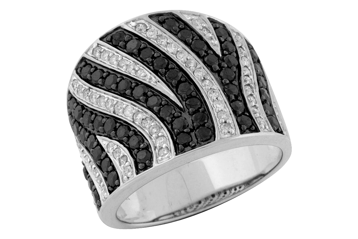 BLACK DIAMOND & DIAMOND RING