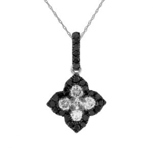 BLACK DIAMOND & DIA PENDANT