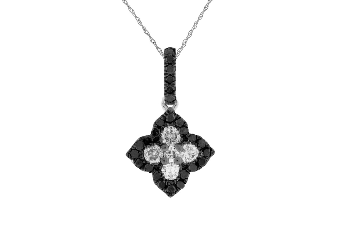 BLACK DIAMOND & DIA PENDANT