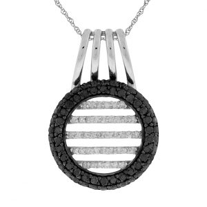 BLACK DIAMOND & DIA PENDANT
