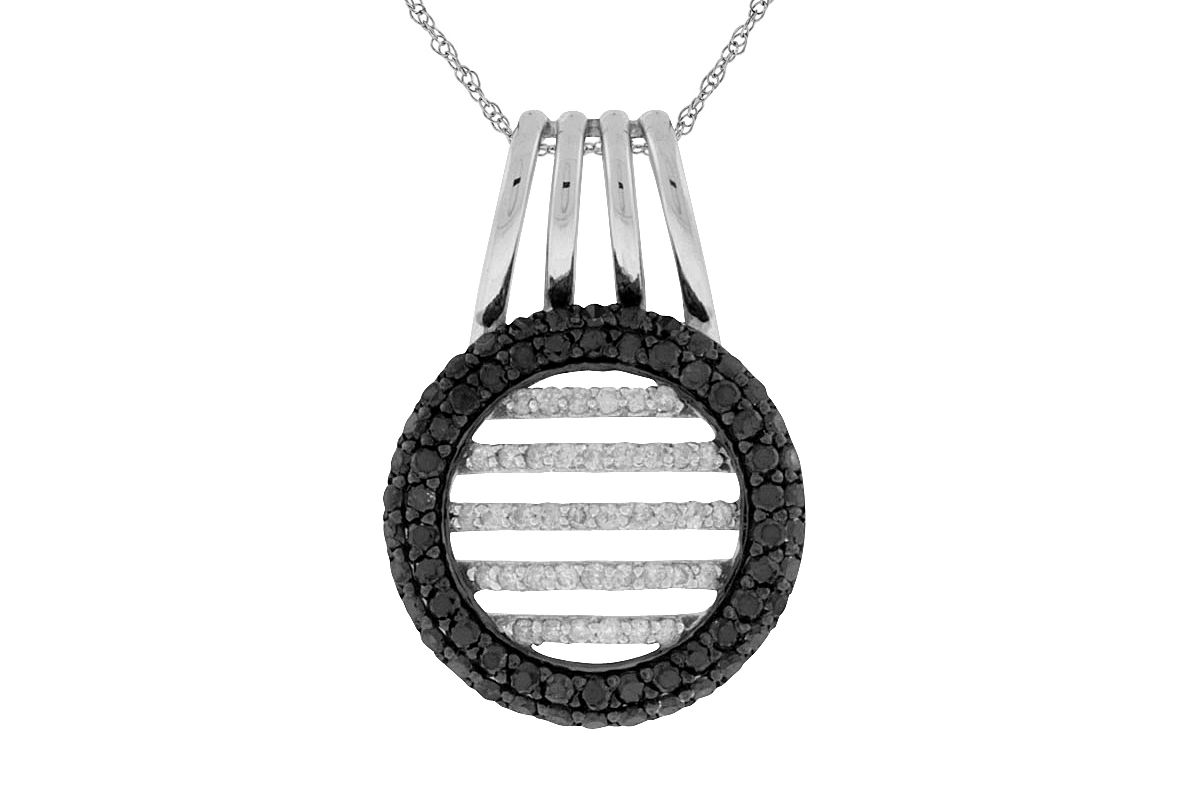 BLACK DIAMOND & DIA PENDANT
