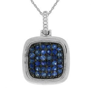 SAPPHIRE & DIAMOND PENDANT