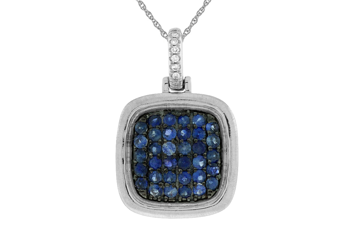 SAPPHIRE & DIAMOND PENDANT