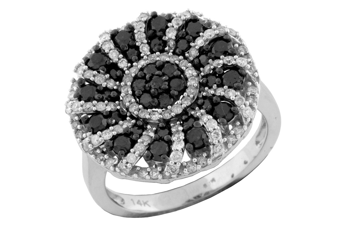 BLACK DIAMOND & DIAMOND RING