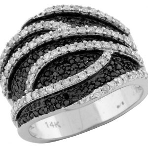 BLACK DIAMOND & DIAMOND RING