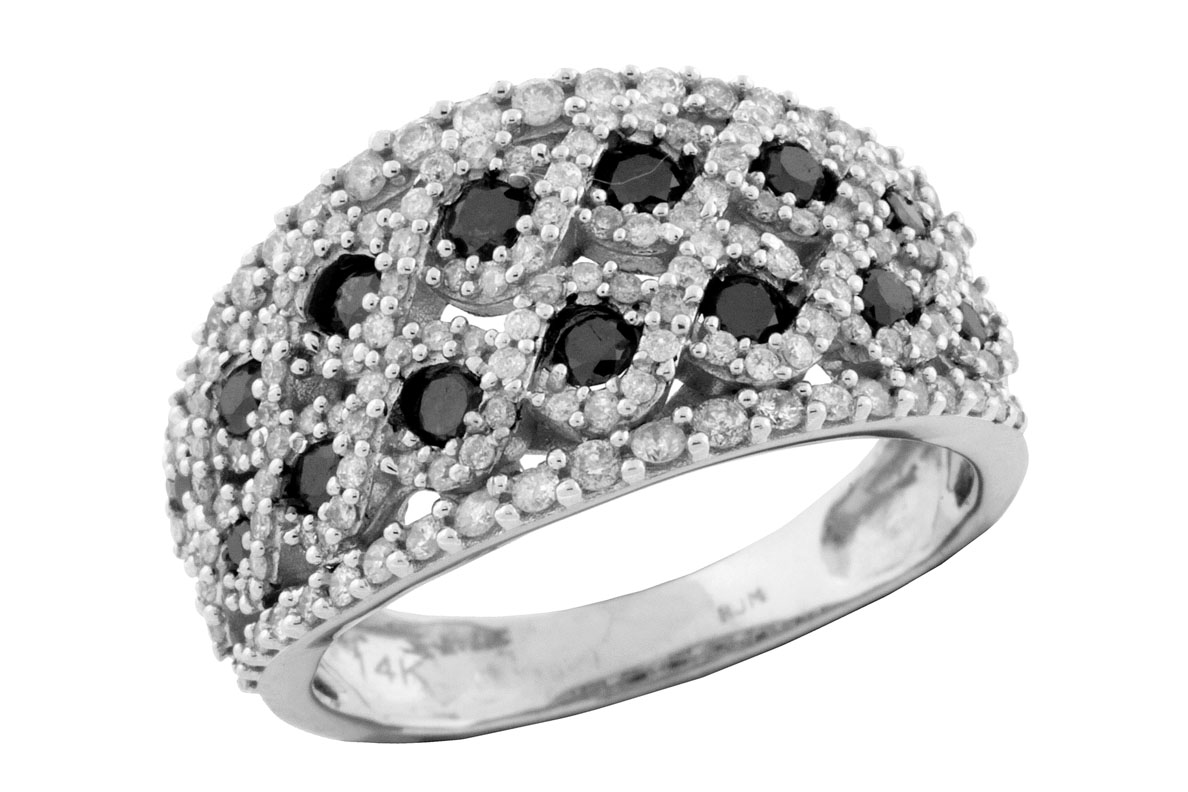 BLACK DIAMOND & DIAMOND RING