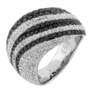 BLACK DIAMOND & DIAMOND RING