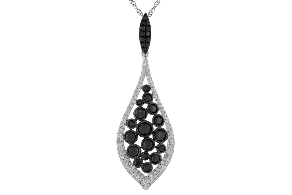 BLACK DIAMOND & DIA PENDANT