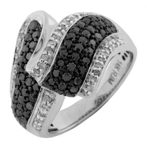 BLACK DIAMOND & DIAMOND RING