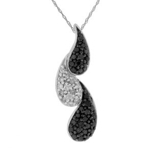 BLACK DIAMOND & DIA PENDANT