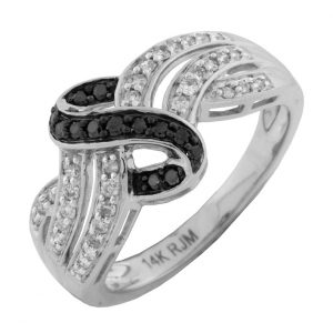 BLACK DIAMOND & DIAMOND RING