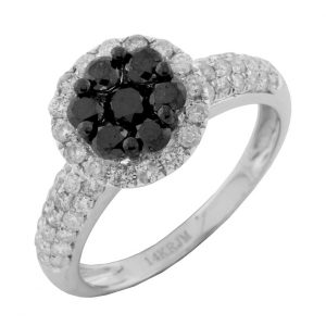 BLACK DIAMOND & DIAMOND RING