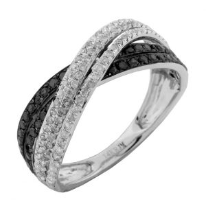 BLACK DIAMOND & DIAMOND RING
