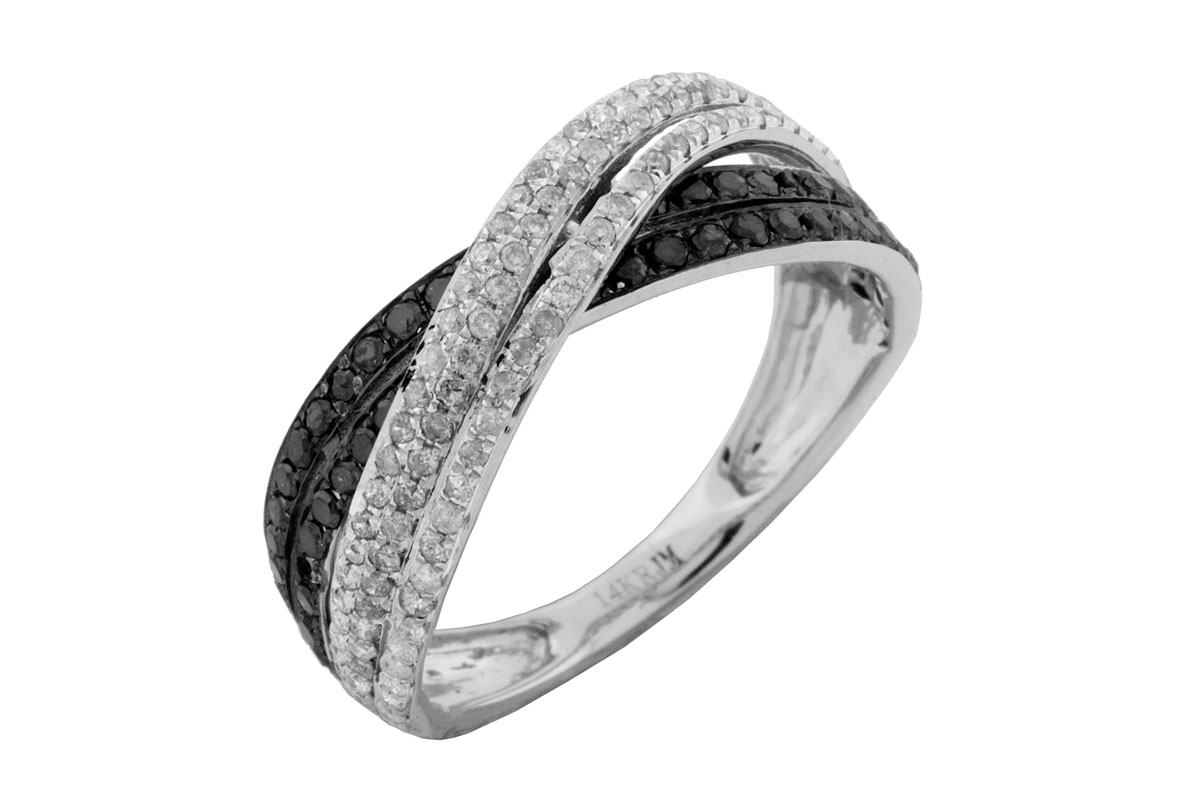 BLACK DIAMOND & DIAMOND RING