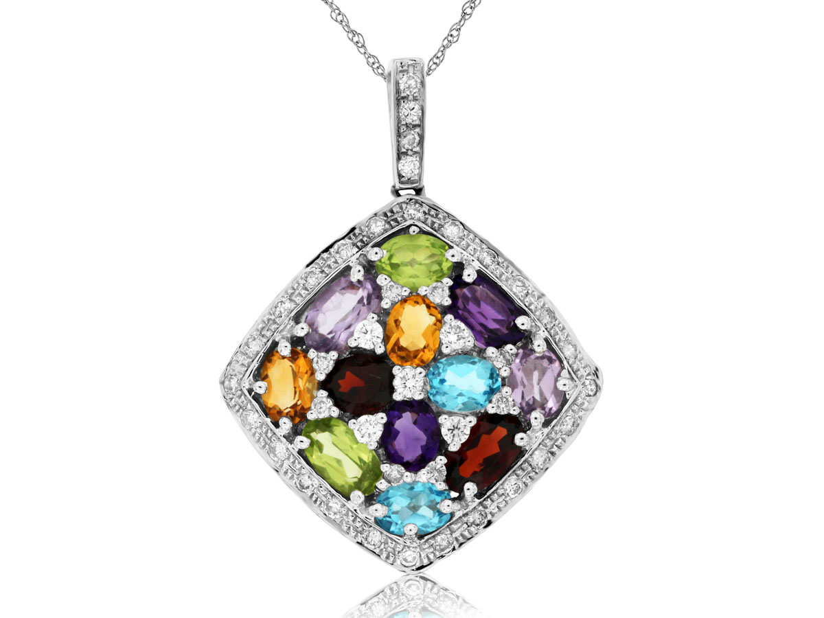 DIAMOND & SEMI PRECIOUS PNDNT