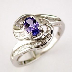 TANZANITE & DIAMOND RING