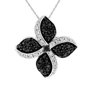 DIAMOND &BLACK DIAMOND PENDANT