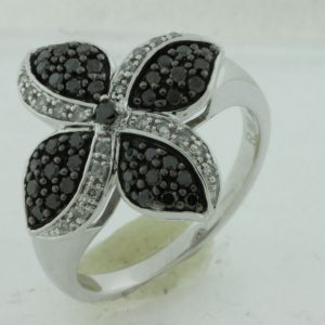 BLACK DIAMOND & DIAMOND RING