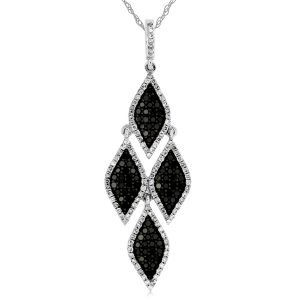 DIAMOND &BLACK DIAMOND PENDANT