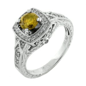 DIA YELO DIA ENGAGEMENT RING