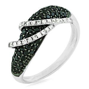 BLACK DIAMOND & DIAMOND RING