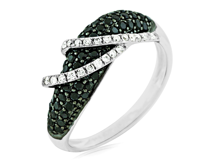 BLACK DIAMOND & DIAMOND RING