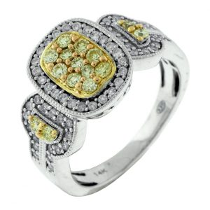 YELLOW DIAMOND & DIAMOND RING