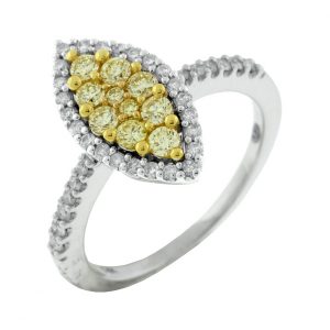 YELLOW DIAMOND & DIAMOND RING