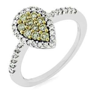 YELLOW DIAMOND & DIAMOND RING