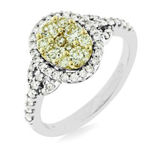 YELLOW DIAMOND & DIAMOND RING
