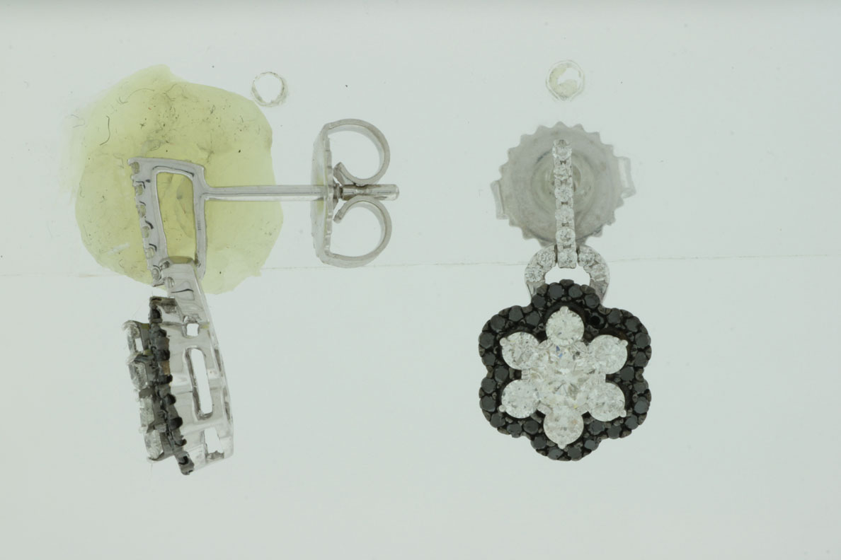 DIAMOND &BLACK DIAMOND EARRING