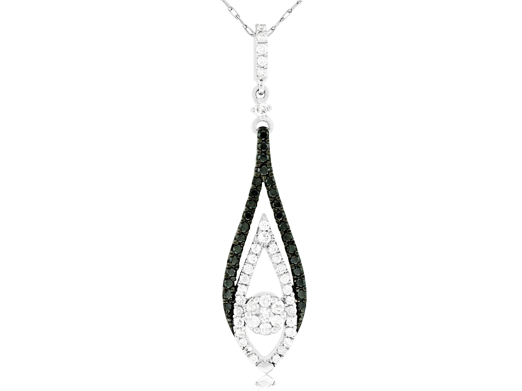 DIAMOND &BLACK DIAMOND PENDANT