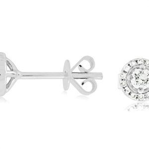 DIAMOND EARRING HALO STUDS