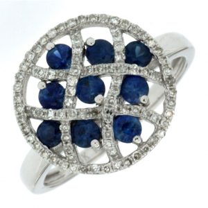 SAPPHIRE & DIAMOND RING