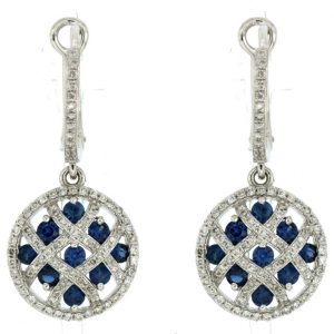 SAPPHIRE & DIAMOND EARRING