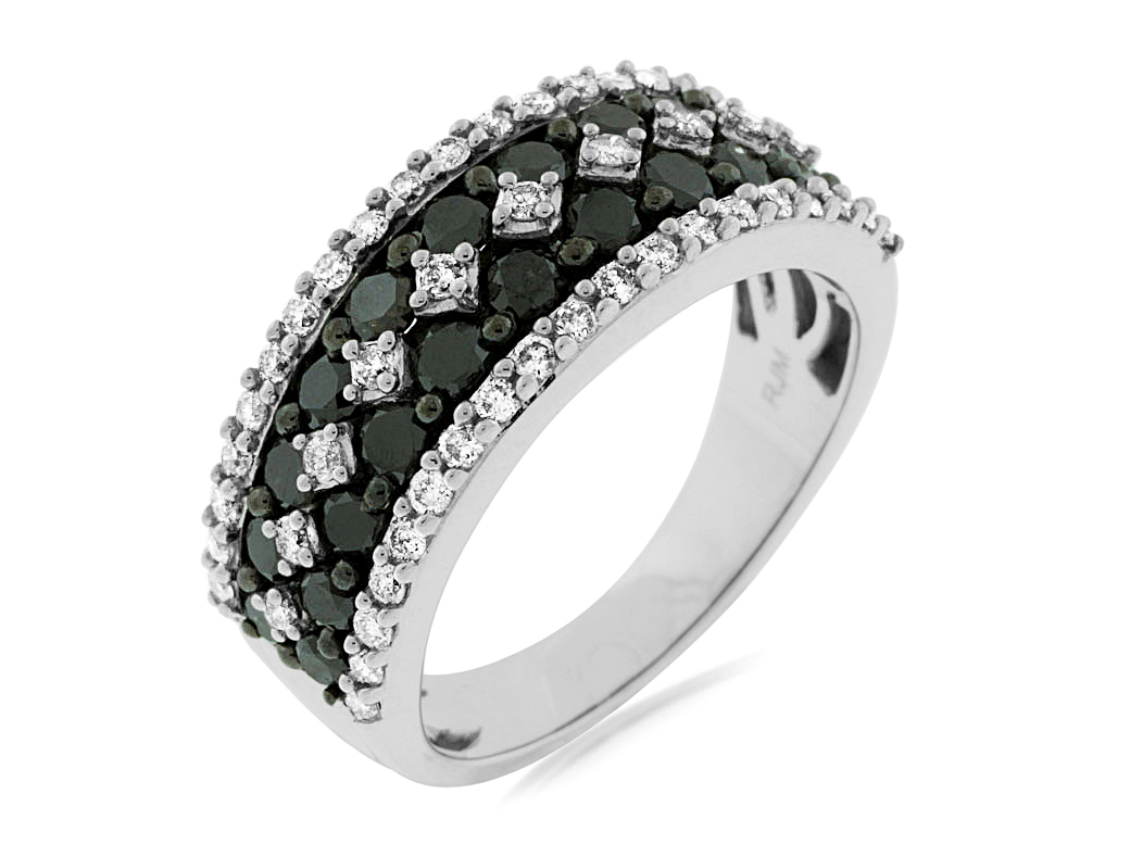 BLACK DIAMOND & DIAMOND RING