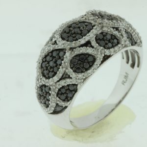BLACK DIAMOND & DIAMOND RING