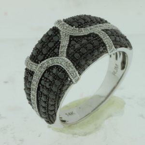 BLACK DIAMOND & DIAMOND RING
