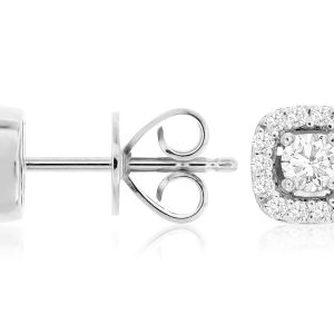 DIAMOND HALO STUDS