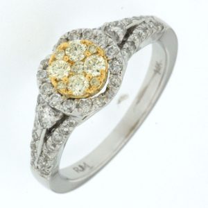 YELLOW DIAMOND & DIAMOND RING