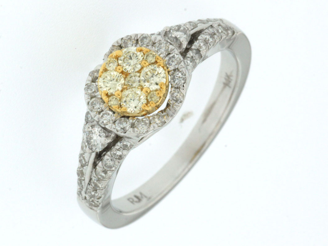 YELLOW DIAMOND & DIAMOND RING
