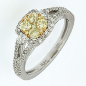 YELLOW DIAMOND & DIAMOND RING