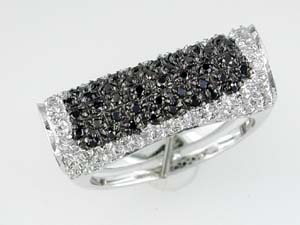 BLACK DIAMOND & DIAMOND RING
