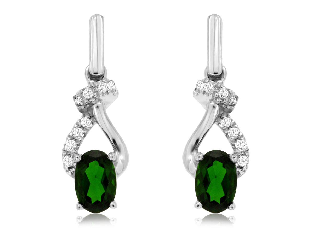 RUSSALITE & DIAMOND EARRING