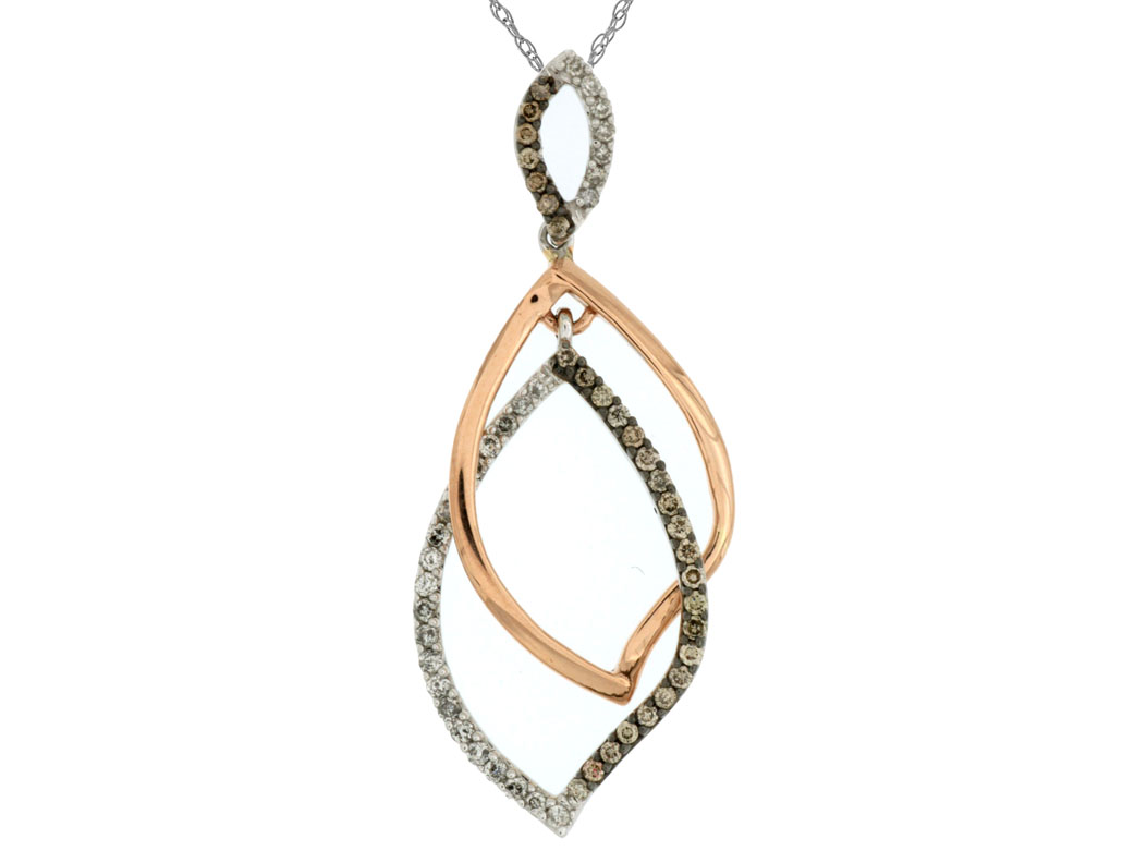 DIAMOND &MOCHA DIAMOND PENDANT