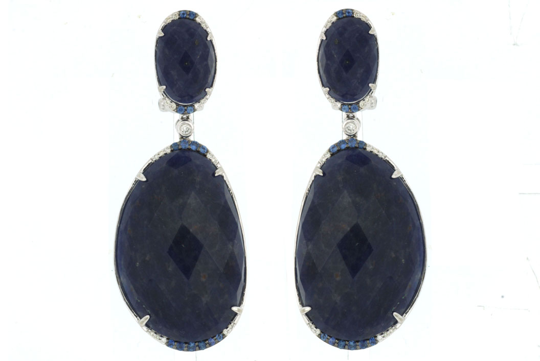 DIM &SAPPHIRE&SODALITE EARRING
