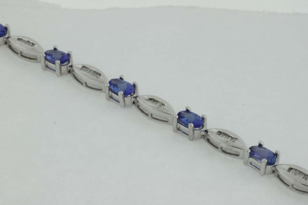TANZANITE & DIAMOND BRACELET