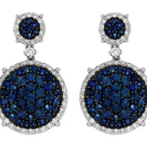 SAPPHIRE & DIAMOND EARRING
