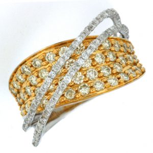YELLOW DIAMOND & DIAMOND RING